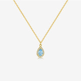 S925 Sterling Silver Zircon Lucky Stone Necklace – Jewelry Gift Ideas — 10