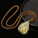 Kaiguang Topaz Gold God Of Wealth Pendant – Jewelry Gift Ideas — 1
