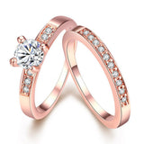 Rose gold ring with diamonds – Meaningful Gifts — 1