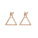 Hollow Diamond Square Stud Earrings – Holiday Gift Ideas — 13