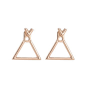Hollow Diamond Square Stud Earrings – Holiday Gift Ideas — 13