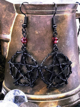 Large Five-pointed Star Ruby Earrings – Useful Gifts — 2