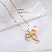 Light Luxury Design Non-fading Titanium Steel Bow – Jewelry Gift Ideas — 8