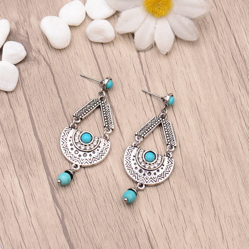 Alloy gemstone earrings – Small Gift Ideas — 2