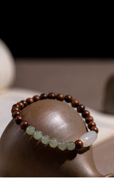 Nanmu Hand String Hetian Jade Bracelet Men's – Stylish Gifts — 5