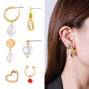 Gold-plated Inlaid Pearl Multi-row Necklace – Jewelry Gift Ideas — 5