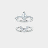 A crystal Light Stacking Ring Water Drop Crown Shape – Stylish Gifts — 5