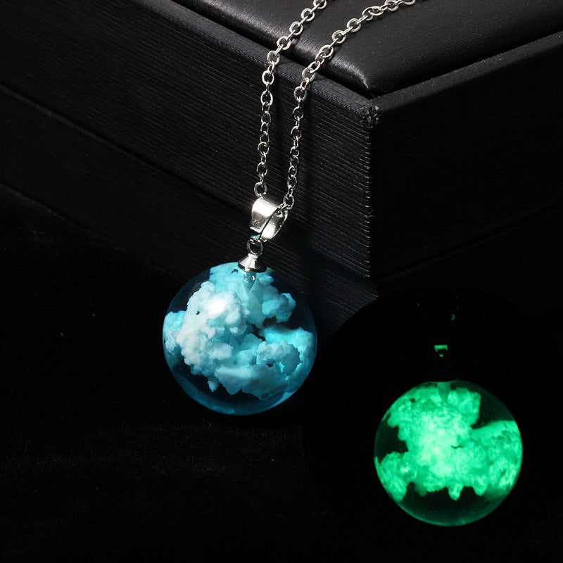 Cloud Transparent Ball Necklace Luminous Design – Jewelry Gift Ideas — 1