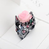 Diamond gecko rose ring – Surprise Gifts — 2