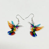 Colorful Bird Acrylic Earrings Vintage Necklace – Jewelry Gift Ideas — 18