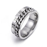 Roman Letter Rotatable Chain Rings Men Digital – Jewelry Gift Ideas — 5