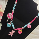 donut lollipop pastel chain necklace – Jewelry Gift Ideas — 5