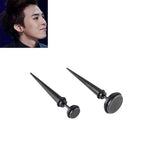 Black round tip long needle earring – Jewelry Gift Ideas — 1
