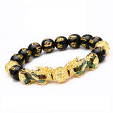 Fashion Black Gold Brave Beaded Bracelet – Stylish Gifts — 17