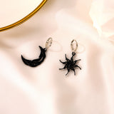 Asymmetrical Abstract Earrings Short Hollow Star – Practical Gifts — 4