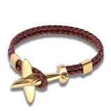 Fashion Machine Leather Bracelet Stainless Steel – Stylish Gifts — 9