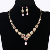 Diamond-encrusted Necklace And Earrings Set – Jewelry Gift Ideas — 11
