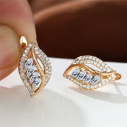 Ins Leaf-shaped Rhinestones Earrings Fashion Unique – Stylish Gifts — 13