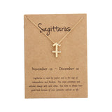 Zodiac Simple Gold Alloy Pendant Necklace – Jewelry Gift Ideas — 4
