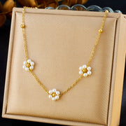 Fashion Simple Pearl Flower Long Earrings – Stylish Gifts — 8