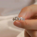 Sterling Silver Stackable Branches Moissanite Ring – Gifts for Her — 2