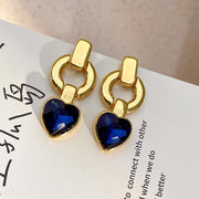 Women Girl Vintage Blue Crystal Earrings – Gifts for Her — 9