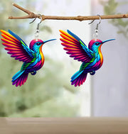 Colorful Bird Acrylic Earrings Vintage Necklace – Jewelry Gift Ideas — 10
