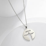 Personalized Silhouette Hollow Text JESUS Pendant – Jewelry Gift Ideas — 14