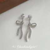French Style Full Zirconium Bow Ear Clip – Stylish Gifts — 7