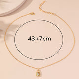 Rhinestone Initials Letter Padlock Lock Necklace – Jewelry Gift Ideas — 5