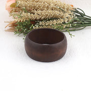Flat Mouth Wide Embryo Log Bracelet Flat Wooden – Jewelry Gift Ideas — 5
