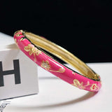 Museum Enamel Fine Floral Bracelet – Jewelry Gift Ideas — 3