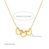 Simple Gold-plated Love Connection Pendant Chain – Jewelry Gift Ideas — 2