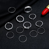 Metal Silver Ring Set – Surprise Gifts — 3