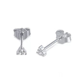 Fashion Ladies Mini Sterling Silver Stud Earrings – Stylish Gifts — 2