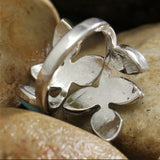 Eight Leaf Green Agate Ring Natural Style Ring – Stylish Gifts — 2