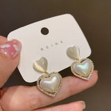 Opal Love Colorful Pearl Earrings S925 Silver – Gifts for Couples — 3