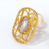 Female S925 Silver Plated 9K Gold Color Earrings – Gifts for Her — 2
