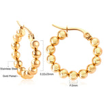 Fashion Simple Female Gold and Silver Round Earrings – Stylish Gifts — 4