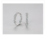 S925 Sterling Silver Irregular Zircon Earrings Women's – Gifts for Her — 6