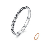 Vintage floral pattern s925 sterling silver ring – Everyday Gifts — 1