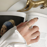 Sterling Silver Water Droplet Crown Women Ring – Gifts for Her — 7