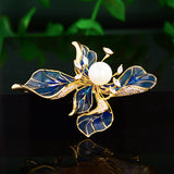Five-petal Flower Vintage Corsage Pin Brooch – Jewelry Gift Ideas — 8