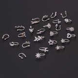 Micro-inlaid Zircon U-shaped Nose Ear Bone Clip – Stylish Gifts — 3