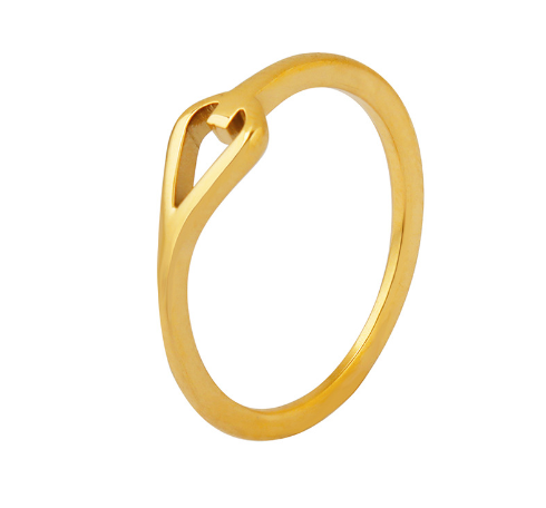 Liora Hollow Heart Gold Ring – Surprise Gifts — 1