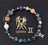 Natural Stone Twelve Constellations Bracelets Cut Hemp – Stylish Gifts — 13