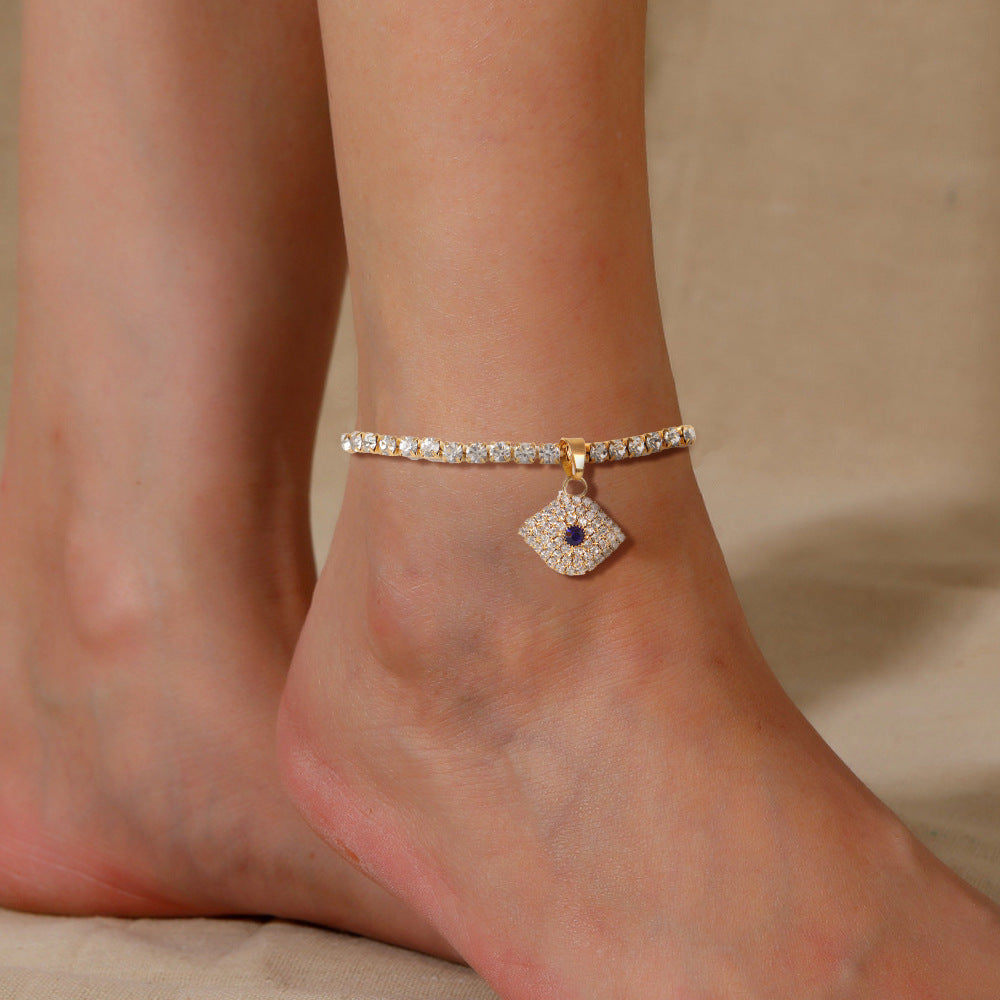 Lady Demon Eye Pendant Feet Chain – Jewelry Gift Ideas — 1
