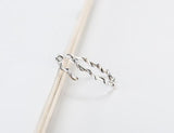 Sterling Silver Branch Twist Thin Ring – Gift Ideas — 3