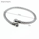 Stainless Steel Wire Ring Bracelet Women – Jewelry Gift Ideas — 6