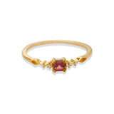 Sterling Silver Garnet Wave Ring – Surprise Gifts — 3